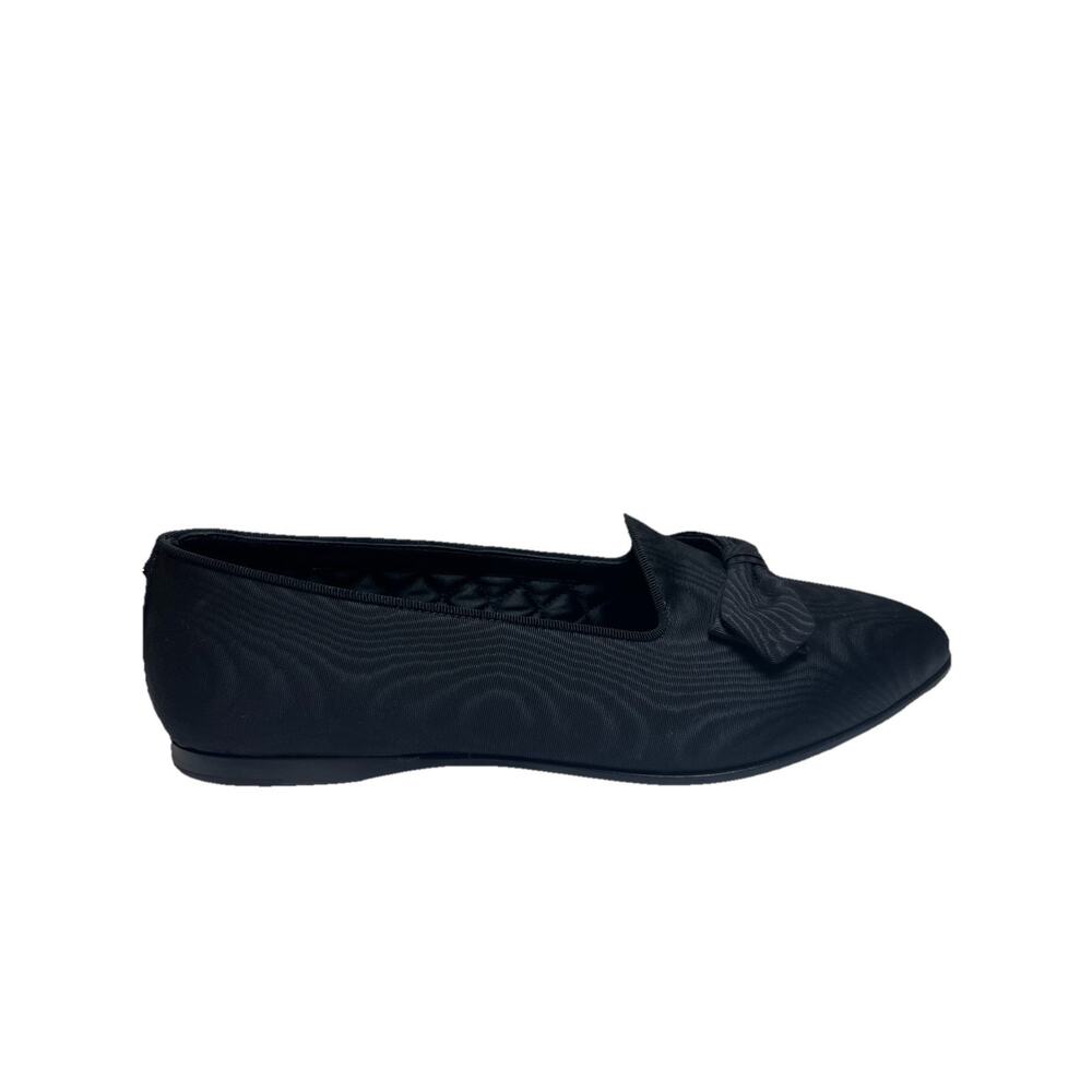 Authentic Men's Gucci Black Silk Grossgrain Bow Pointed Loafers 739937 New $890 - Picture 5 of 12